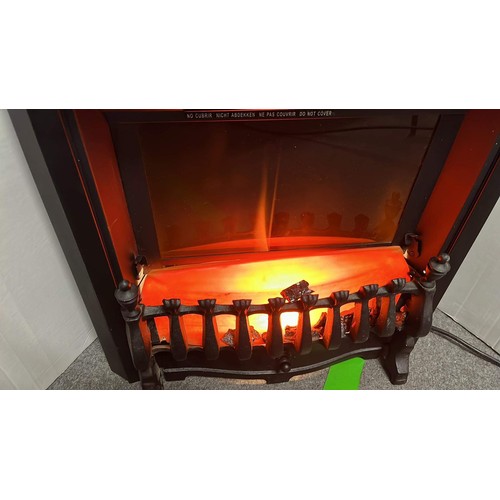 550 - BLACK FINISH ELECTRIC ROOM HEATER FIRE