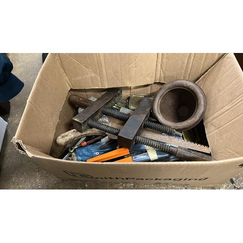 566 - BOX OF TOOLS