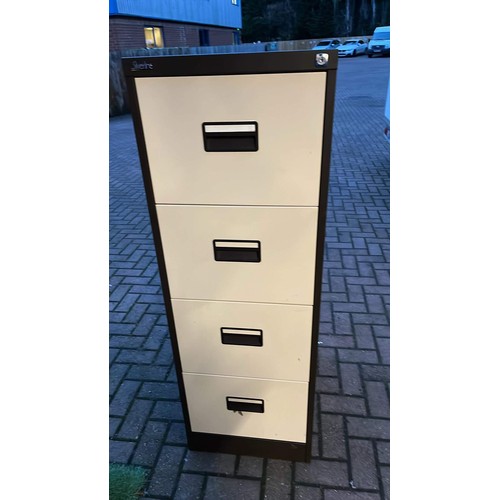 645 - SILVERLINE METAL OFFICE 4 DRAWER FILING CABINET