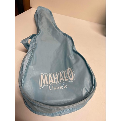 99 - MAHALO UKULELE LIGHT BLUE WITH MATCHING CASE