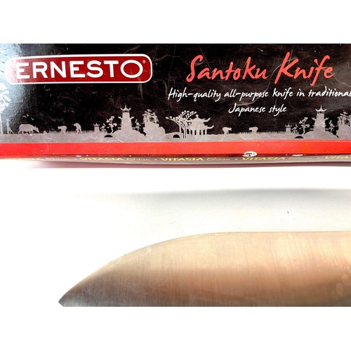 61 - BOXED ERNESTO SANTOKU KNIFE