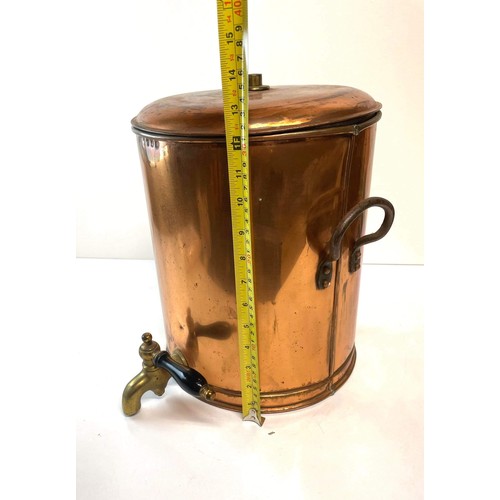 37 - COPPER WATER / TEA URN 14