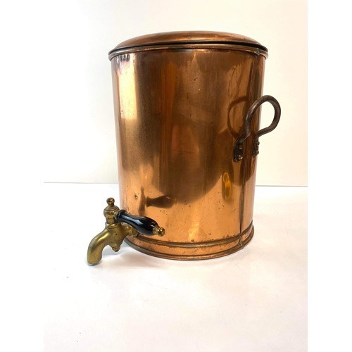 37 - COPPER WATER / TEA URN 14