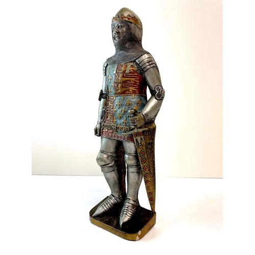 31 - RESIN FIGURE OF AN EARLY KNIGHT SIZE 13.5