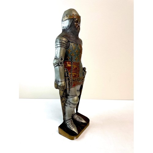 31 - RESIN FIGURE OF AN EARLY KNIGHT SIZE 13.5