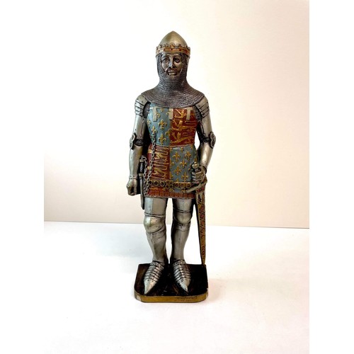 31 - RESIN FIGURE OF AN EARLY KNIGHT SIZE 13.5