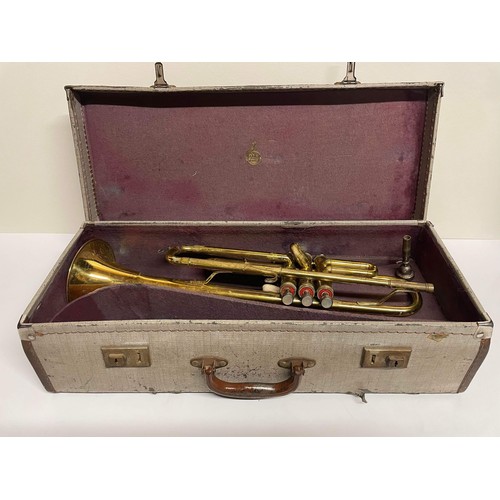 14 - BOOSEY AND HAWKES TRUMPET WITH CASE