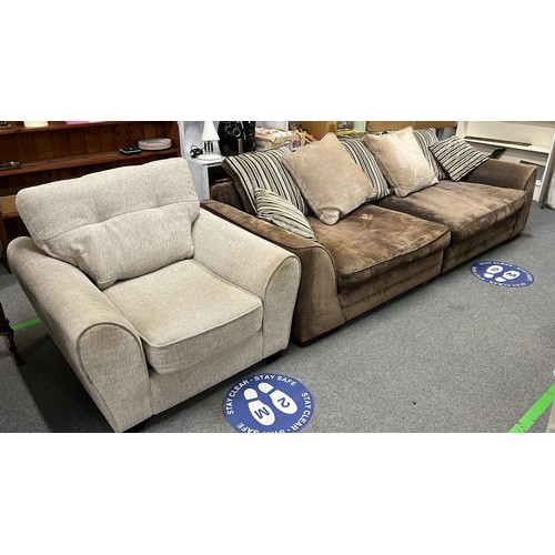 299 - TWO TONE SOFA SET