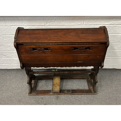 302 - WALNUT CASED S.ROSE & CO BOMBAY PORTABEL ORGAN