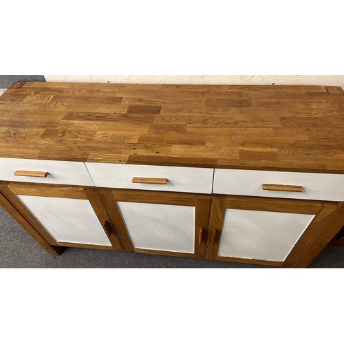 108 - OAK TWO TONE SIDEBOARD