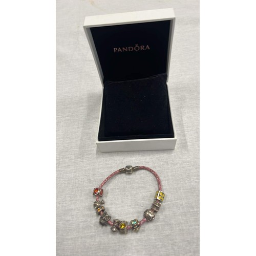 129 - PANDORA CHARM BRACELET