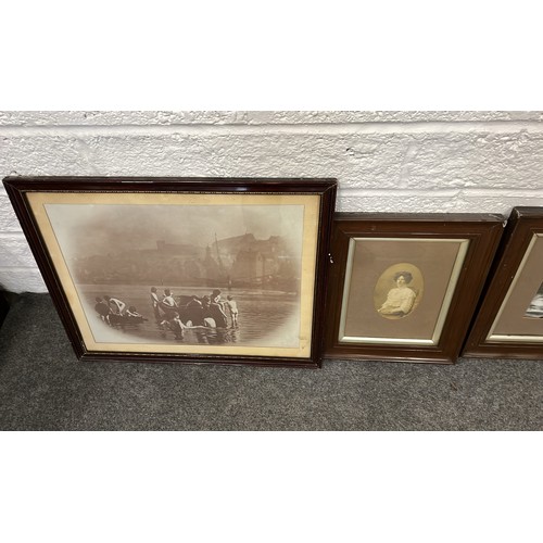 172 - FOUR FRAMED BYGONE SUBJECT ART WORK