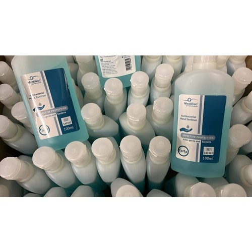 403 - FULL BOX OF 100ml MEDIBAC HAND SANITISER