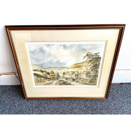 209 - FRAMED COUNTRY SIDE PRINT 4/500 BY PETER F BURKE