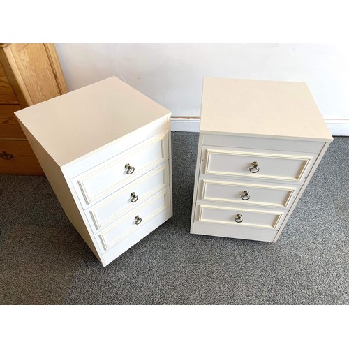 192 - 2 X THREE DRAWER CHESTS