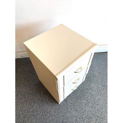 267 - WHITE THREE DRAWER CHEST