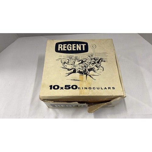 159 - BOXED REGENT 10 X 50 BINOCULARS WITH CASE