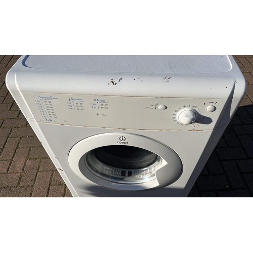 355 - INDESIT TUMBLE DRYER USED IN GARAGE