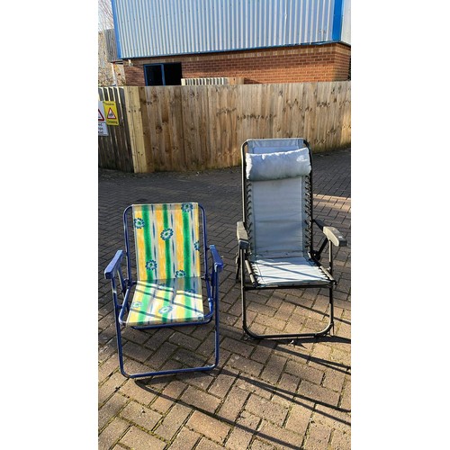 377 - TWO GARDEN CHAIRS