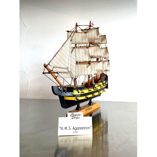 301 - CLASSIC SHIPS H.M.S AGAMEMON 1781 BOXED MODEL