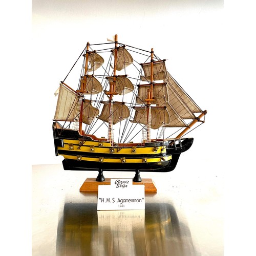 301 - CLASSIC SHIPS H.M.S AGAMEMON 1781 BOXED MODEL