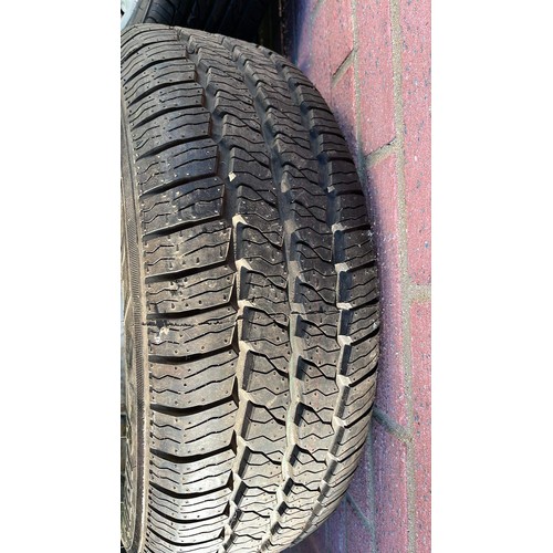 383 - THREE MIXED TYRES AND 2 X RIMS SEE ALL PICTURES FOR SIZES AND CONDITION