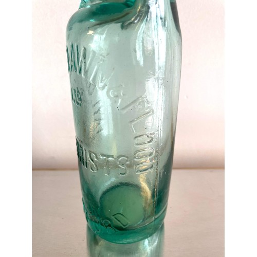 283 - VINTAGE MARBLE TOP POP BOTTLE