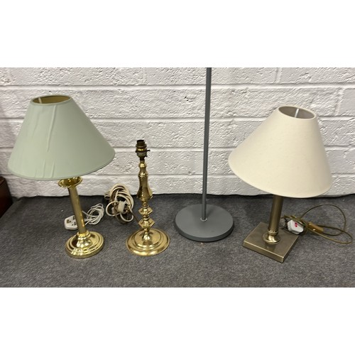 432 - FOUR MIXED LAMPS