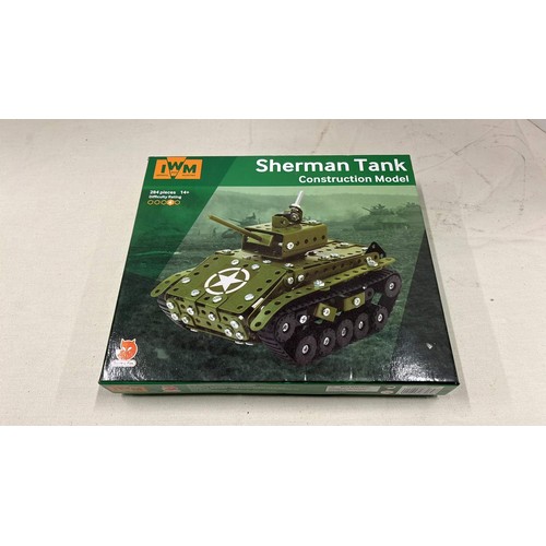 484 - SHERMAN TANK METAL MODEL KIT / UNCHECKED