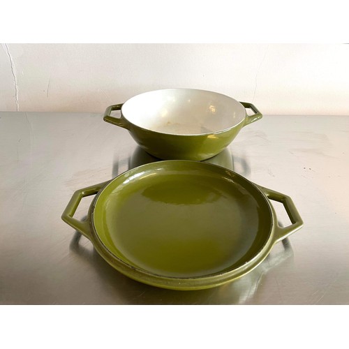 505 - GREEN CASSEROLE COOK POT FROM DENMARK