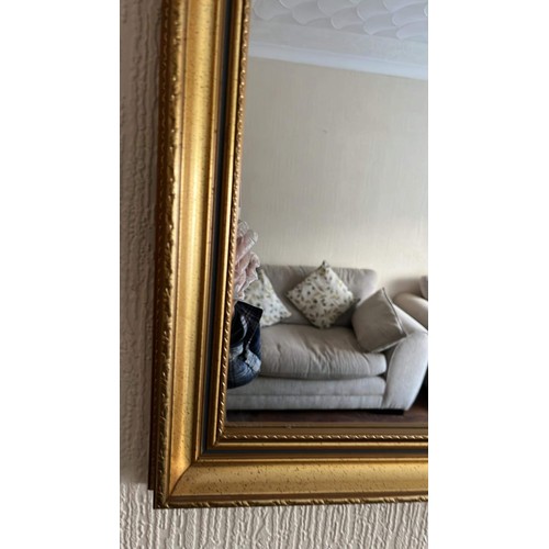 441 - LARGE GOLD COLOURED MIRROR