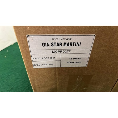 609 - 24 X BOTTLES OF GIN STAR MARTINI SEE ALL PICTURES