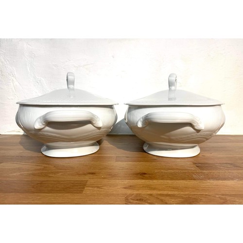 581 - TWO FRENCH TUREENS IN WHITE