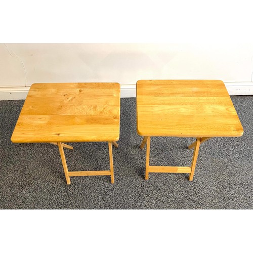 568 - TWO FOLDING TABLES