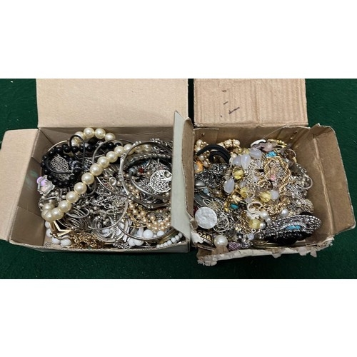 786 - BOX OF COSTUME JEWELLERY