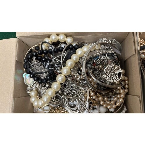 786 - BOX OF COSTUME JEWELLERY