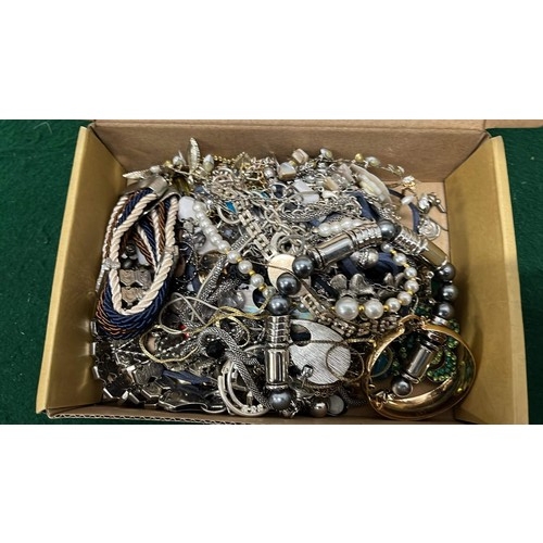 773 - BOX OF COSTUME OF JEWELLERY