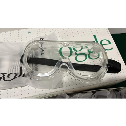 656 - BOX OF 15 NEW SAFTY GOGGLES