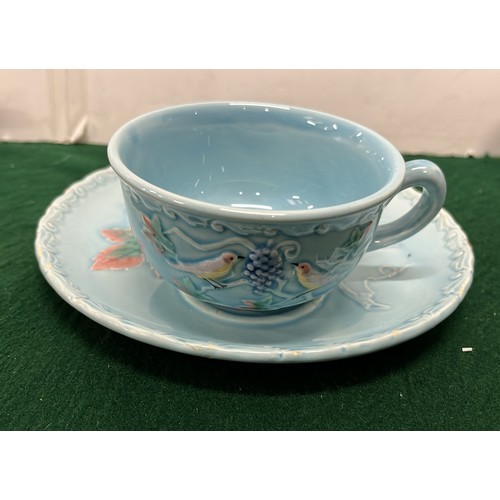 813 - WEST GERMAN CUP AND SAUCER BREAKFAST SET / HAS WARE