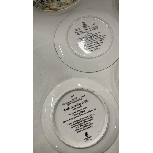 543 - 10 X COLLECTABLE PLATES BY WEDGWOOD AND ROYAL DOULTON