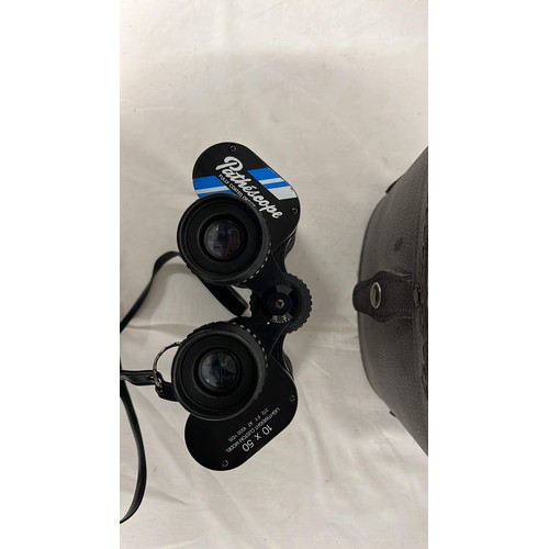 536 - CASED PATHESCOPE 10 X 50 BIOCULARS