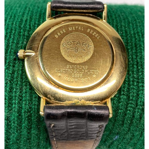 158 - GENTS ROTERY GOLD PLATED WATCH