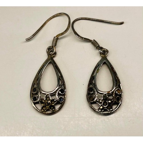 153 - PAIR OF SILVER EARRINGS