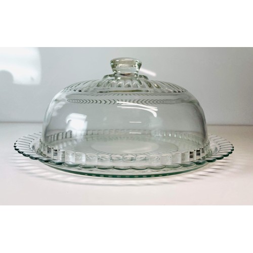 19 - CLEAR GLASS CAKE DOME