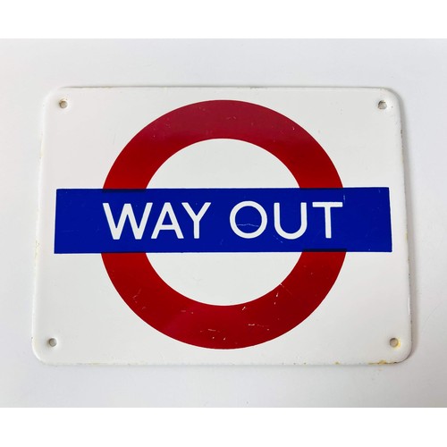 32 - SMALL LONDON UNDERGROUND WAY OUT SIGN