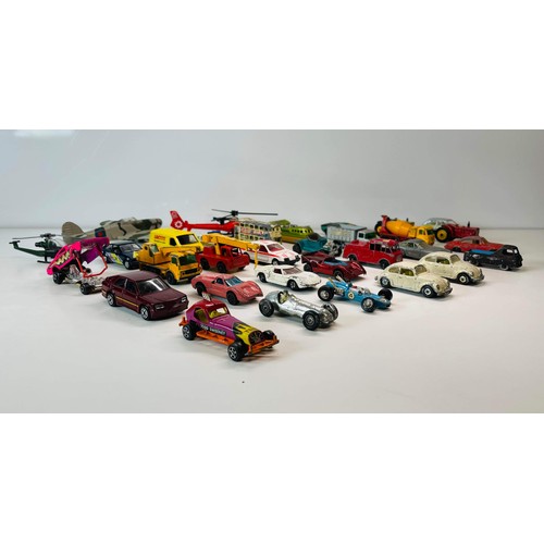 36 - COLLECTION OF MIXED SCALE PLAY WORN MODEL CARS