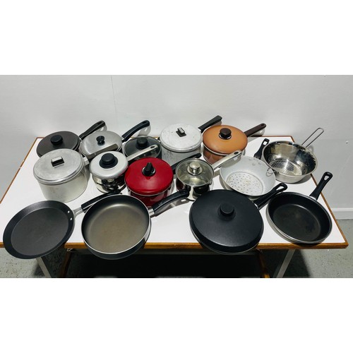 58 - COLLECTION OF MIXED SAUCEPANS