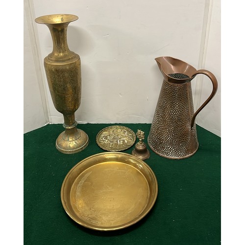 164 - MIXED BRASS WARE ITEMS