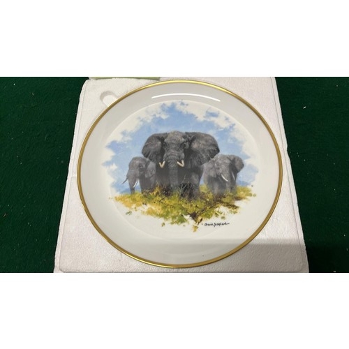 361 - DAVID SHEPHERD PLATE THE ELEPHANTS BY SPINK