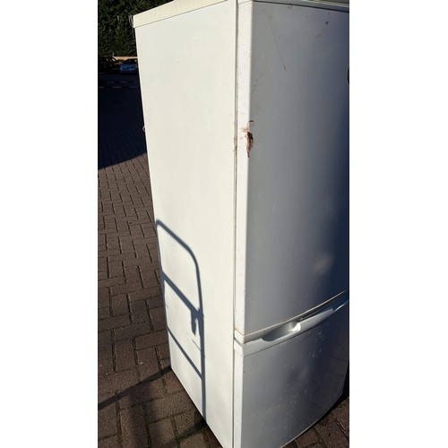 513 - ZANUSSI UPRIGHT FRIDGE FREEZER HAS BEEN USED IN GARAGE